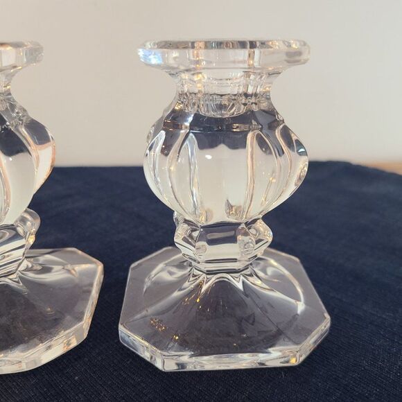 Vintage Gorham Set Full Lead Crystal Candle Stick Holders Made in West Germany - Picture 13 of 15